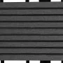 Baldosas de WPC 30x30 cm 11 unidades 1 m² gris de vidaXL, Suelos y moquetas - Ref: Foro24-40826, Precio: 57,05 €, Descuento: %