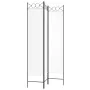 Biombo divisor de 3 paneles de tela blanco 120x200 cm de vidaXL, Divisores de ambientes - Ref: Foro24-350146, Precio: 37,00 €...