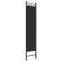 Biombo divisor de 3 paneles de tela negro 120x200 cm de vidaXL, Divisores de ambientes - Ref: Foro24-350149, Precio: 36,59 €,...
