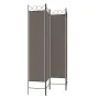 Biombo divisor de 4 paneles de tela gris antracita 160x200 cm de vidaXL, Divisores de ambientes - Ref: Foro24-350152, Precio:...