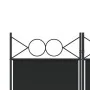Biombo divisor de 6 paneles de tela negro 240x200 cm de vidaXL, Divisores de ambientes - Ref: Foro24-350161, Precio: 61,94 €,...