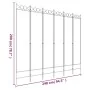 Biombo divisor de 6 paneles de tela negro 240x200 cm de vidaXL, Divisores de ambientes - Ref: Foro24-350161, Precio: 61,94 €,...