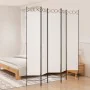 Biombo divisor de 5 paneles de tela blanco 200x220 cm de vidaXL, Divisores de ambientes - Ref: Foro24-350170, Precio: 57,57 €...