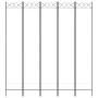 Biombo divisor de 5 paneles de tela blanco 200x220 cm de vidaXL, Divisores de ambientes - Ref: Foro24-350170, Precio: 57,57 €...