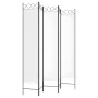 Biombo divisor de 5 paneles de tela blanco 200x220 cm de vidaXL, Divisores de ambientes - Ref: Foro24-350170, Precio: 57,57 €...