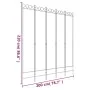 Biombo divisor de 5 paneles de tela blanco 200x220 cm de vidaXL, Divisores de ambientes - Ref: Foro24-350170, Precio: 57,57 €...