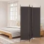 Biombo divisor de 3 paneles de tela marrón 150x200 cm de vidaXL, Divisores de ambientes - Ref: Foro24-350179, Precio: 29,45 €...