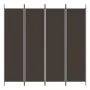 Biombo divisor de 4 paneles de tela marrón 200x200 cm de vidaXL, Divisores de ambientes - Ref: Foro24-350183, Precio: 36,88 €...