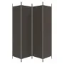 Biombo divisor de 4 paneles de tela marrón 200x200 cm de vidaXL, Divisores de ambientes - Ref: Foro24-350183, Precio: 36,88 €...