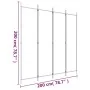 Biombo divisor de 4 paneles de tela marrón 200x200 cm de vidaXL, Divisores de ambientes - Ref: Foro24-350183, Precio: 36,88 €...