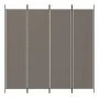 Trennwand mit 4 anthrazitgrauen Stoffbahnen 200x200 cm von vidaXL, Raumteiler - Ref: Foro24-350184, Preis: 33,46 €, Rabatt: %