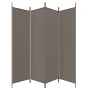 Trennwand mit 4 anthrazitgrauen Stoffbahnen 200x200 cm von vidaXL, Raumteiler - Ref: Foro24-350184, Preis: 33,46 €, Rabatt: %