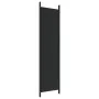 Divider screen with 4 black fabric panels 200x200 cm by vidaXL, Room dividers - Ref: Foro24-350185, Price: 36,14 €, Discount: %