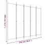 Biombo divisor de 5 paneles de tela blanco 250x200 cm de vidaXL, Divisores de ambientes - Ref: Foro24-350186, Precio: 39,87 €...