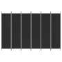 Divider screen with 6 black fabric panels 300x200 cm by vidaXL, Room dividers - Ref: Foro24-350193, Price: 47,06 €, Discount: %