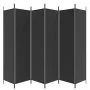 Divider screen with 6 black fabric panels 300x200 cm by vidaXL, Room dividers - Ref: Foro24-350193, Price: 47,06 €, Discount: %
