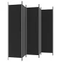 Divider screen with 6 black fabric panels 300x200 cm by vidaXL, Room dividers - Ref: Foro24-350193, Price: 47,06 €, Discount: %