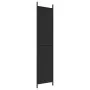 Biombo divisor de 3 paneles de tela negro 150x220 cm de vidaXL, Divisores de ambientes - Ref: Foro24-350197, Precio: 33,58 €,...