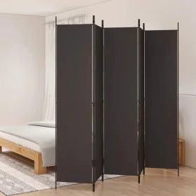 Trennwand mit 5 braunen Stoffbahnen 250x220 cm von vidaXL, Raumteiler - Ref: Foro24-350203, Preis: 43,10 €, Rabatt: %
