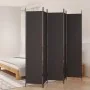 Biombo divisor de 5 paneles de tela marrón 250x220 cm de vidaXL, Divisores de ambientes - Ref: Foro24-350203, Precio: 43,10 €...