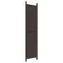 Biombo divisor de 5 paneles de tela marrón 250x220 cm de vidaXL, Divisores de ambientes - Ref: Foro24-350203, Precio: 43,10 €...