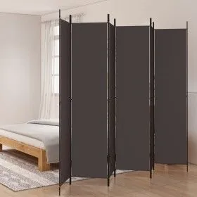 6-panel brown fabric room divider 300x220 cm by vidaXL, Room dividers - Ref: Foro24-350207, Price: 61,99 €, Discount: %