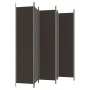 Biombo divisor de 6 paneles de tela marrón 300x220 cm de vidaXL, Divisores de ambientes - Ref: Foro24-350207, Precio: 61,99 €...