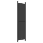 Biombo divisor de 6 paneles de tela negro 300x220 cm de vidaXL, Divisores de ambientes - Ref: Foro24-350209, Precio: 58,04 €,...