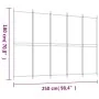 Biombo divisor de 5 paneles de tela blanco 250x180 cm de vidaXL, Divisores de ambientes - Ref: Foro24-350218, Precio: 51,55 €...