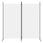 Biombo divisor de 2 paneles de tela blanco 175x180 cm de vidaXL, Divisores de ambientes - Ref: Foro24-350258, Precio: 31,84 €...