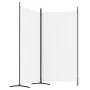 Biombo divisor de 2 paneles de tela blanco 175x180 cm de vidaXL, Divisores de ambientes - Ref: Foro24-350258, Precio: 31,84 €...