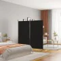 Biombo divisor de 2 paneles de tela negro 175x180 cm de vidaXL, Divisores de ambientes - Ref: Foro24-350261, Precio: 31,84 €,...