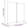 Biombo divisor de 2 paneles de tela negro 175x180 cm de vidaXL, Divisores de ambientes - Ref: Foro24-350261, Precio: 31,84 €,...