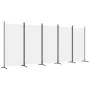 Biombo divisor de 5 paneles de tela blanco 433x180 cm de vidaXL, Divisores de ambientes - Ref: Foro24-350266, Precio: 55,18 €...