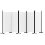 Biombo divisor de 5 paneles de tela blanco 433x180 cm de vidaXL, Divisores de ambientes - Ref: Foro24-350266, Precio: 55,18 €...