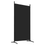 Biombo divisor de 4 paneles de tela negro 346x180 cm de vidaXL, Divisores de ambientes - Ref: Foro24-350265, Precio: 47,12 €,...