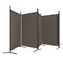 Biombo divisor de 5 paneles de tela gris antracita 433x180 cm de vidaXL, Divisores de ambientes - Ref: Foro24-350268, Precio:...