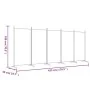 Biombo divisor de 5 paneles de tela gris antracita 433x180 cm de vidaXL, Divisores de ambientes - Ref: Foro24-350268, Precio:...