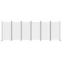 Biombo divisor de 6 paneles de tela blanco 520x180 cm de vidaXL, Divisores de ambientes - Ref: Foro24-350270, Precio: 66,22 €...