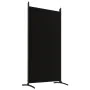 Biombo divisor de 5 paneles de tela negro 433x180 cm de vidaXL, Divisores de ambientes - Ref: Foro24-350269, Precio: 59,63 €,...