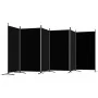 Divider screen with 6 black fabric panels 520x180 cm by vidaXL, Room dividers - Ref: Foro24-350273, Price: 71,50 €, Discount: %