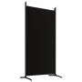 Biombo divisor de 6 paneles de tela negro 520x180 cm de vidaXL, Divisores de ambientes - Ref: Foro24-350273, Precio: 71,50 €,...