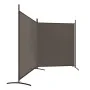 Biombo divisor de 2 paneles de tela gris antracita 348x180 cm de vidaXL, Divisores de ambientes - Ref: Foro24-350276, Precio:...