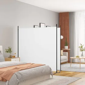 Trennwand mit 2 weißen Stoffbahnen 348x180 cm von vidaXL, Raumteiler - Ref: Foro24-350274, Preis: 46,23 €, Rabatt: %