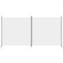 Biombo divisor de 2 paneles de tela blanco 348x180 cm de vidaXL, Divisores de ambientes - Ref: Foro24-350274, Precio: 46,23 €...