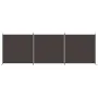 Biombo divisor de 3 paneles de tela marrón 525x180 cm de vidaXL, Divisores de ambientes - Ref: Foro24-350279, Precio: 49,77 €...