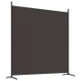 Biombo divisor de 3 paneles de tela marrón 525x180 cm de vidaXL, Divisores de ambientes - Ref: Foro24-350279, Precio: 49,77 €...