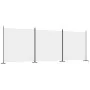 Biombo divisor de 3 paneles de tela blanco 525x180 cm de vidaXL, Divisores de ambientes - Ref: Foro24-350278, Precio: 55,26 €...