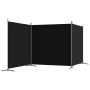 Trennwand mit 3 schwarzen Stoffbahnen 525x180 cm von vidaXL, Raumteiler - Ref: Foro24-350281, Preis: 61,40 €, Rabatt: %