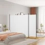 Divider screen with 4 white fabric panels 698x180 cm by vidaXL, Room dividers - Ref: Foro24-350282, Price: 52,71 €, Discount: %